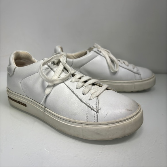 Birkenstock Bend White Leather Lace Up Sneaker White Size 36 - Picture 10 of 13